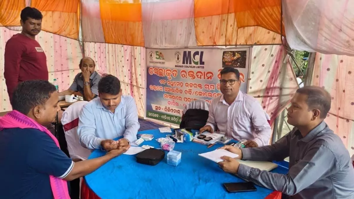 MCL Kaniha Area Drives Community Health with Blood Donation and Diagnostic Camp